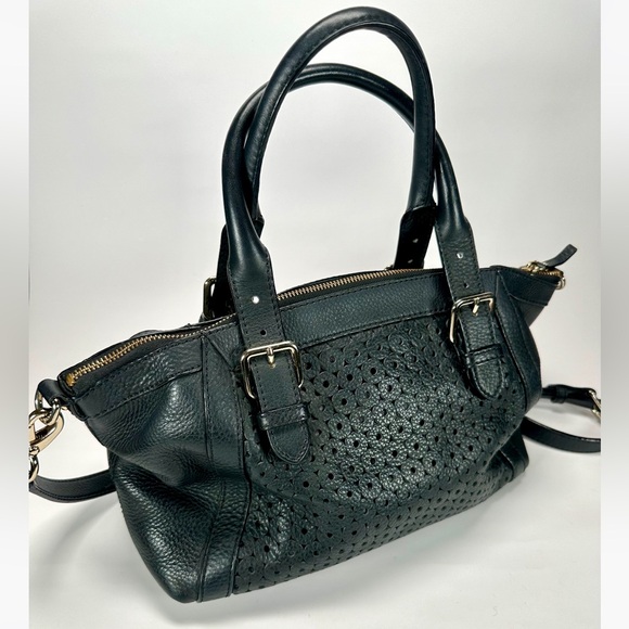 Kate Spade Mercer Isle Small Sloan Black Genuine Leather Satchel Shoulder Bag - Picture 5 of 16